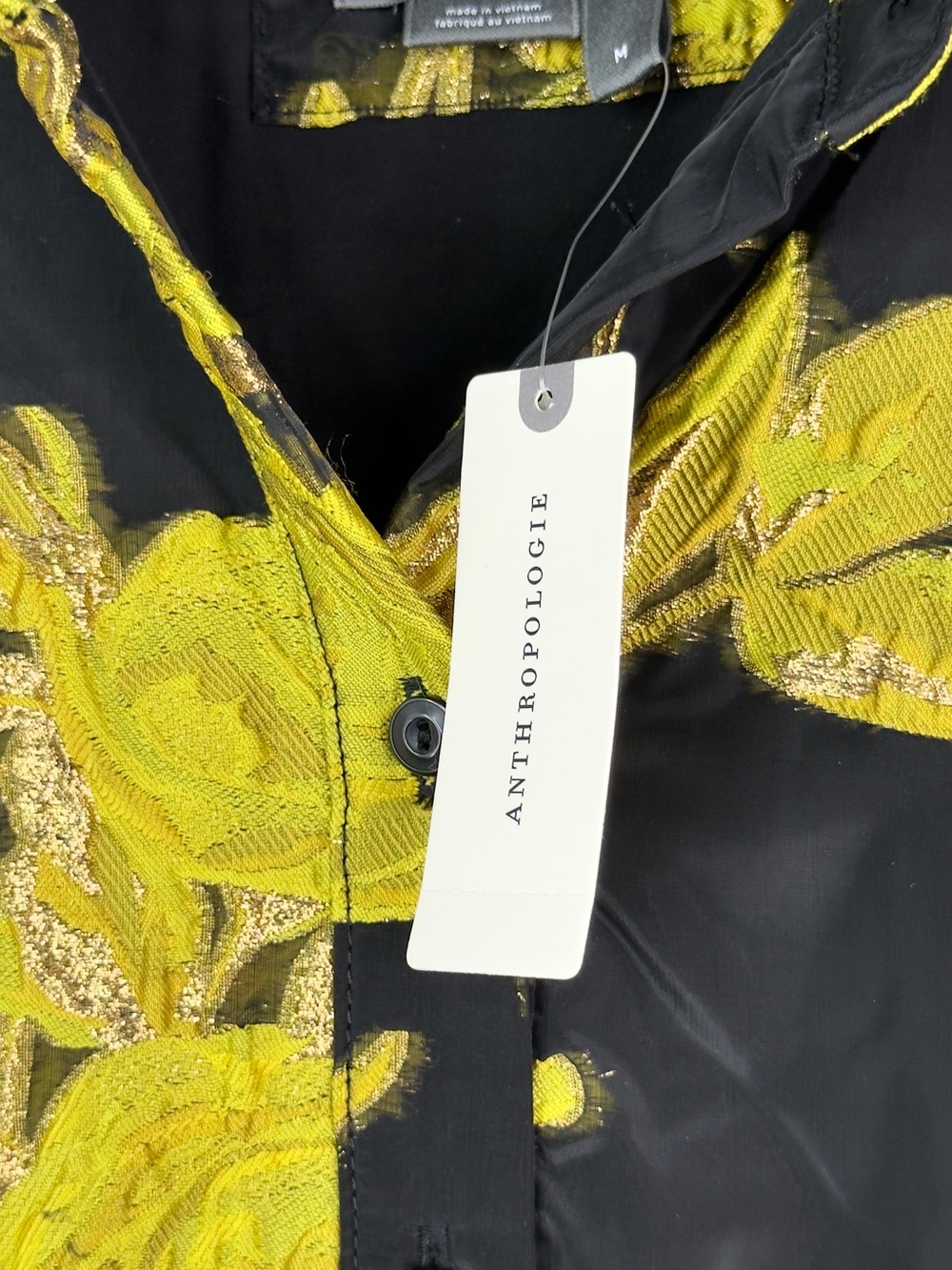 Anthropologie Maeve The Bettina Jacquard Mini Shirt Dress  NWT Sz M - Picture 14 of 14